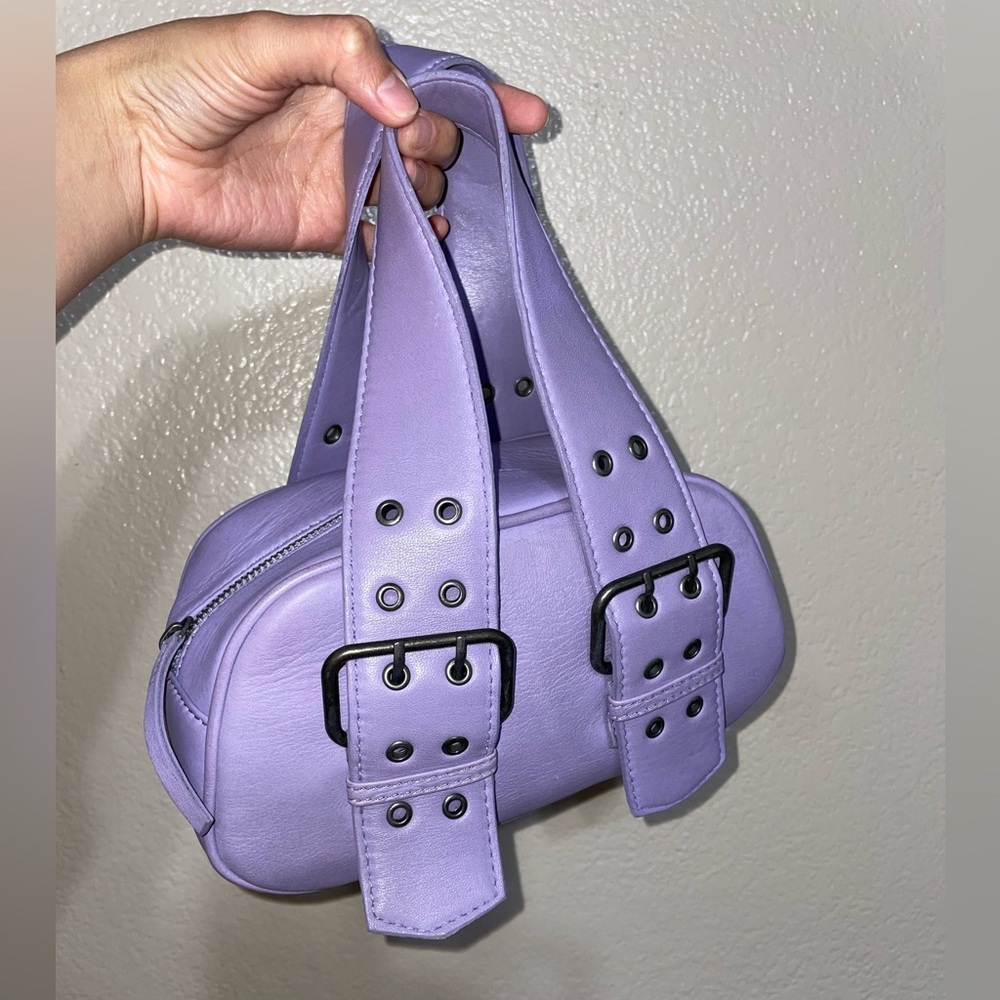 Free People Purple Buckle Strap Bag - Picture 4 of 6
